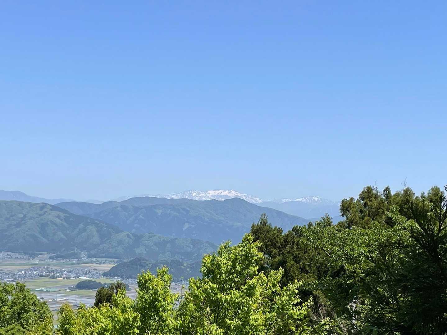 白山がスッキリ見えます✨
