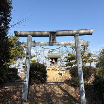 山頂　あん　青空でいい感じ