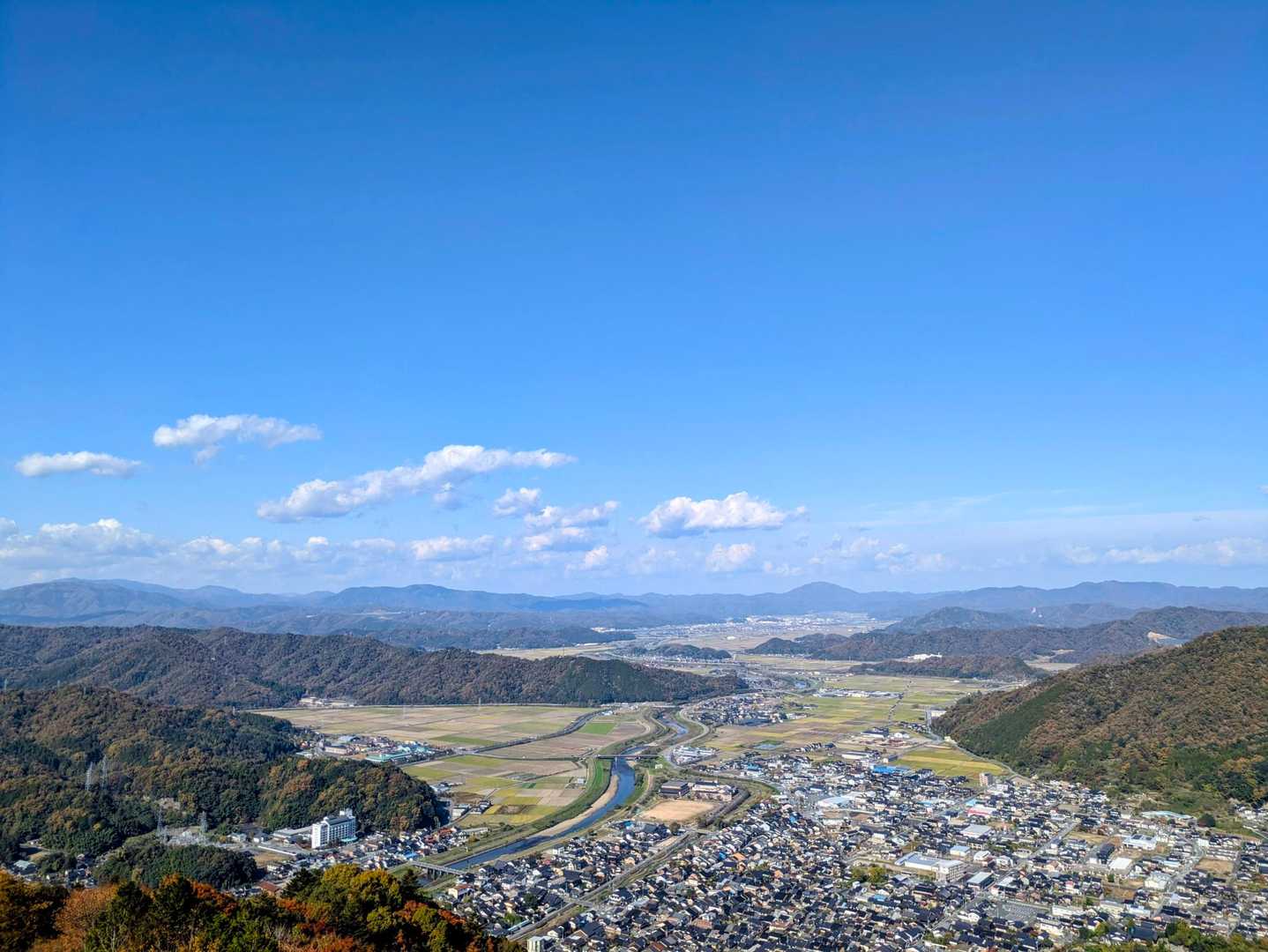 再び本丸に戻って　出石を一望🤩