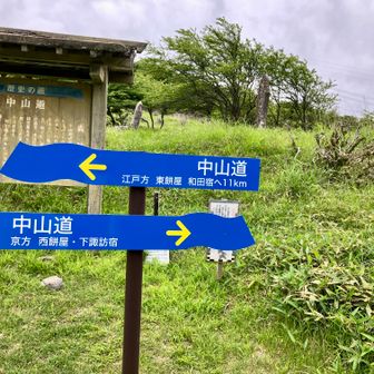 中山道の歴史を感じる。