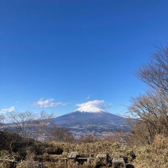 丸鉢山到着🙌
富士山と青空いいね👍