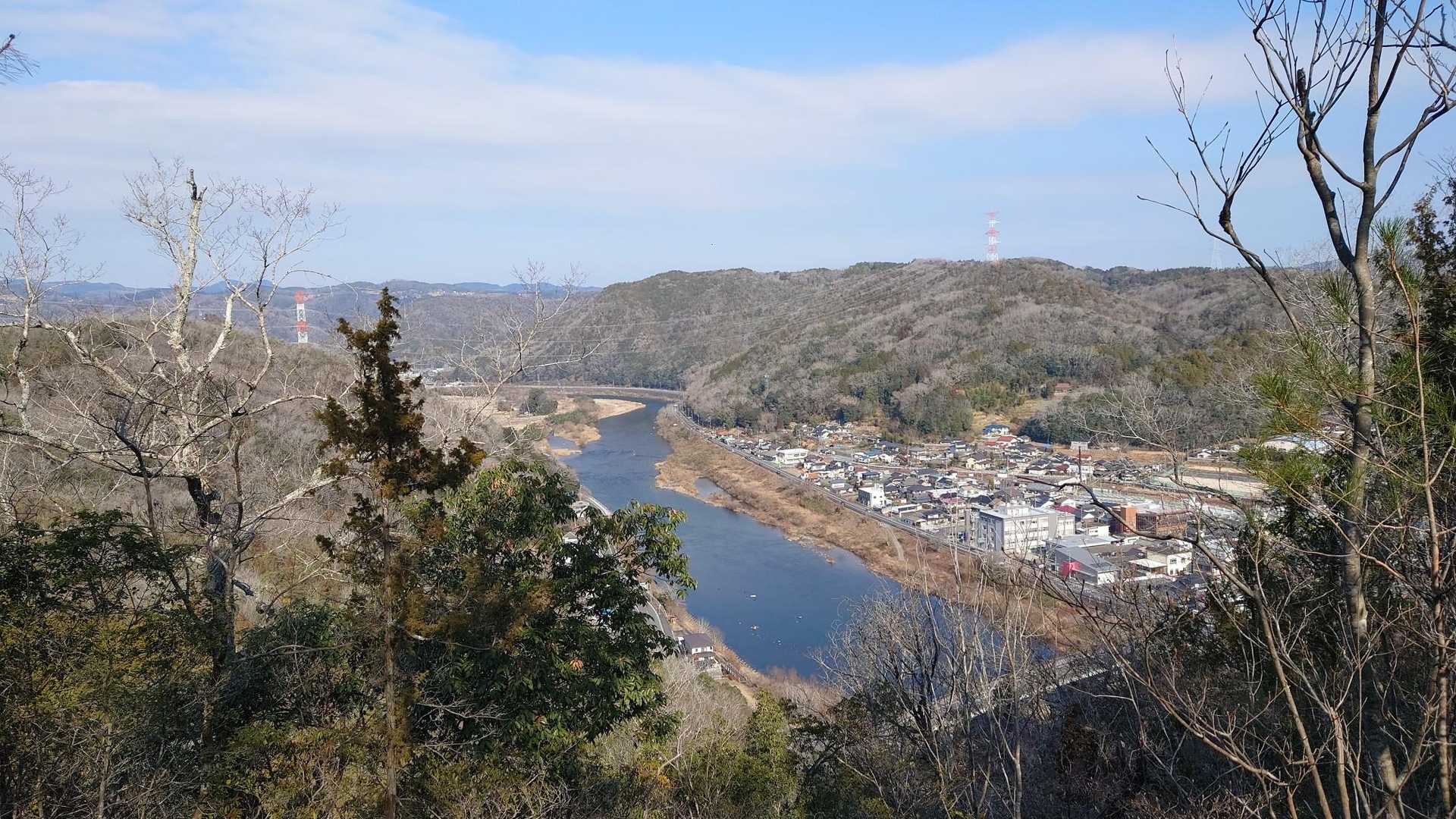 展望所より福渡の街並み