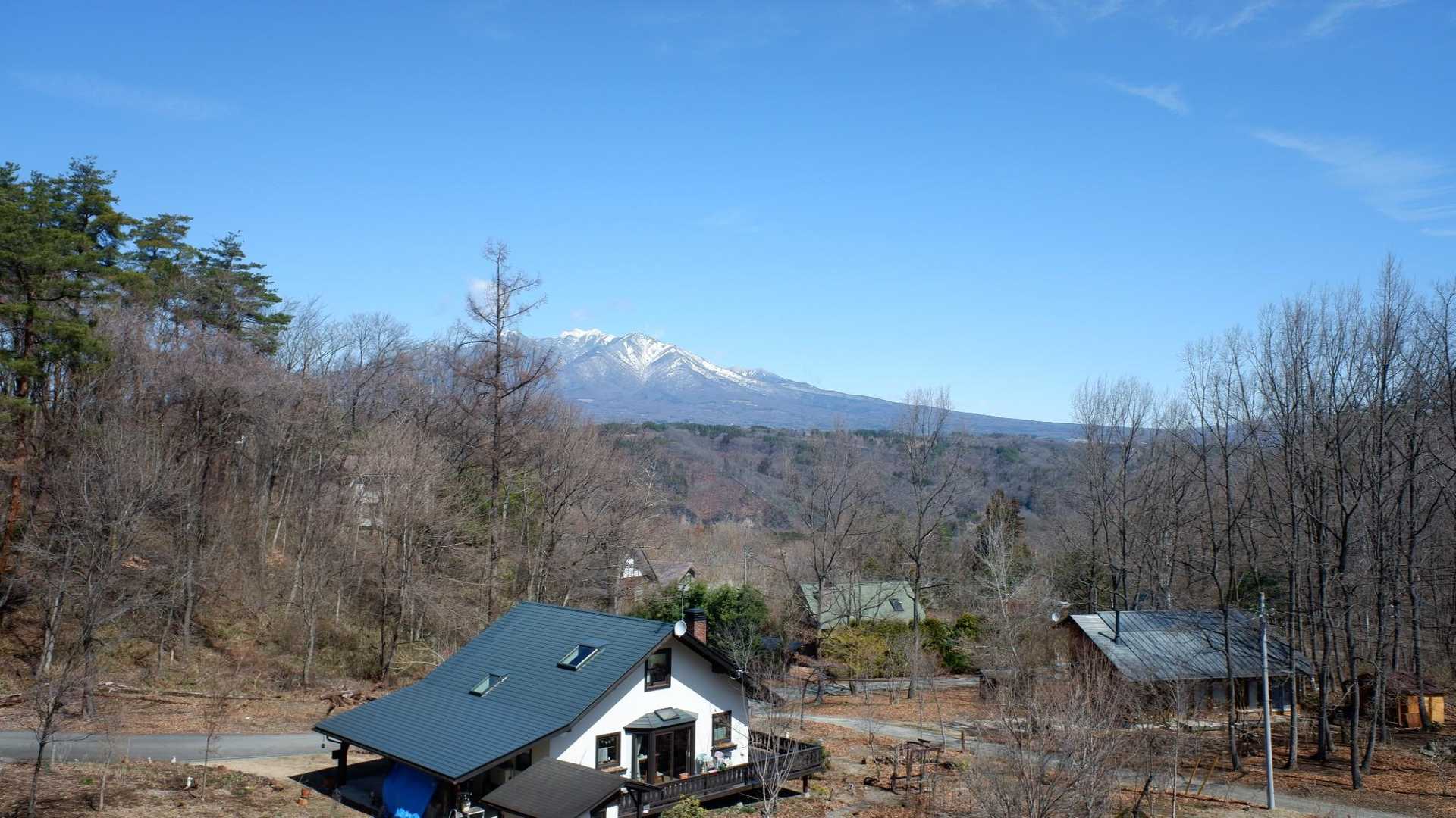 途中、別荘地がありました
素敵！