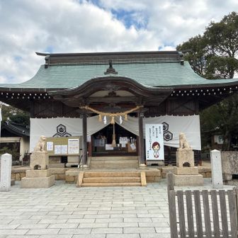 下山し赤崎神社でお参り