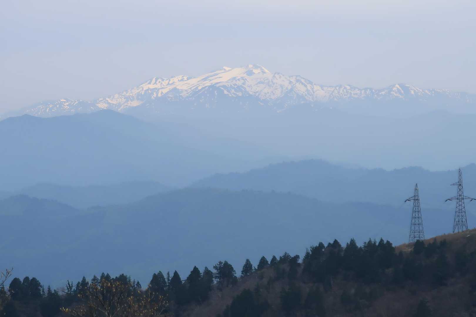 白山のアップ