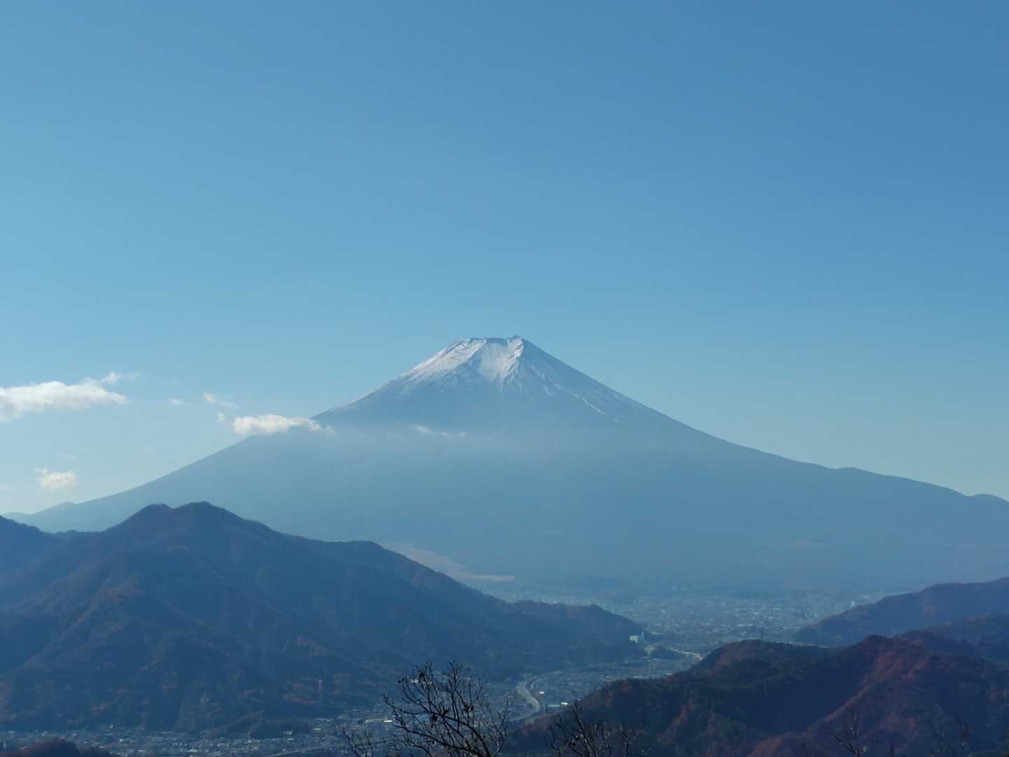 山頂から富士山ドーン！