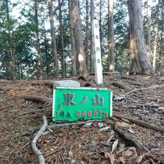 
東ノ山 山頂に 到着 です！
本日 3座目 のピーク ▲ です
西ノ山，東ノ山 山名が シンプルで よろし 👍️