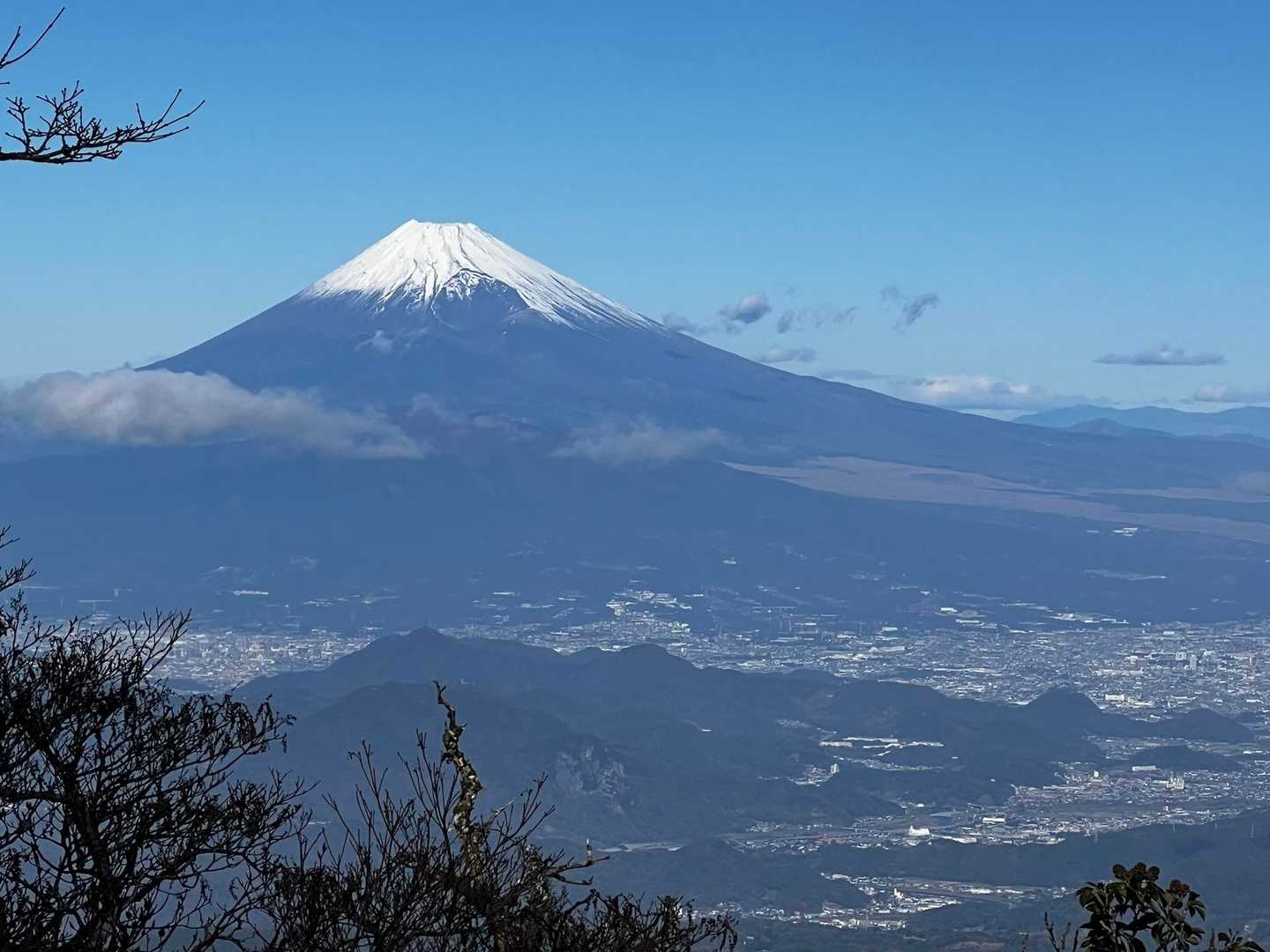 富士山の展望が良い箇所が少しだけ。見逃さないように