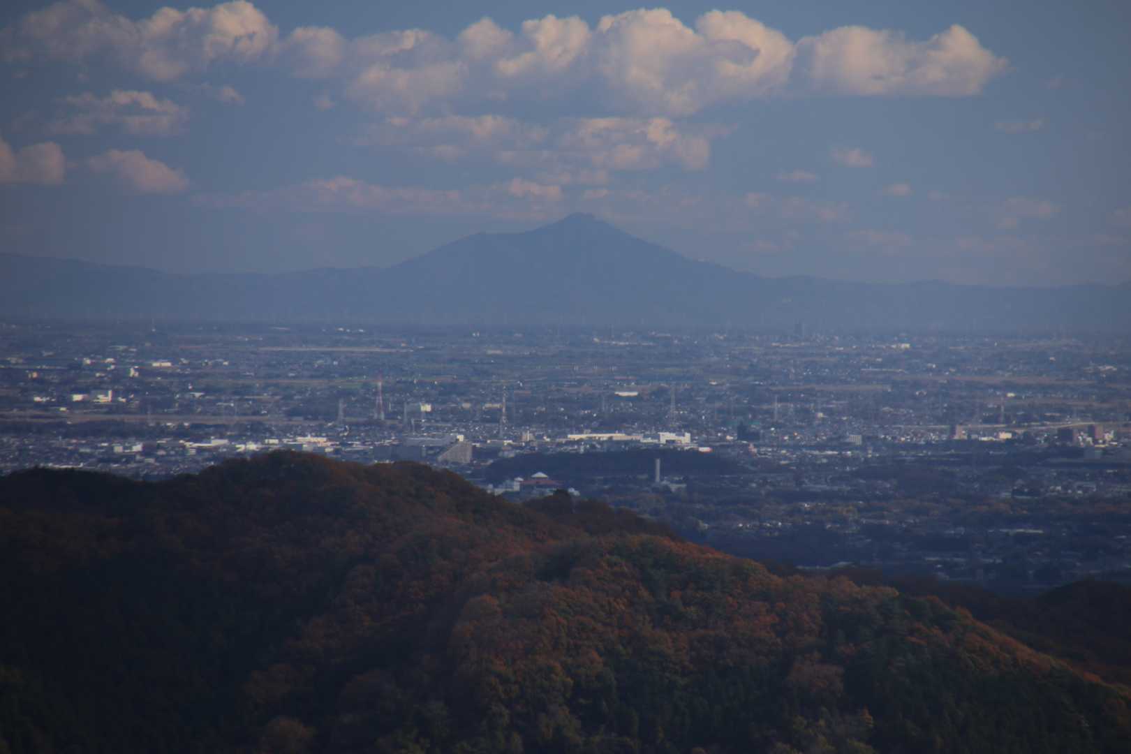 筑波山も見えた