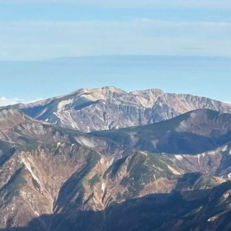 野口五郎岳方面