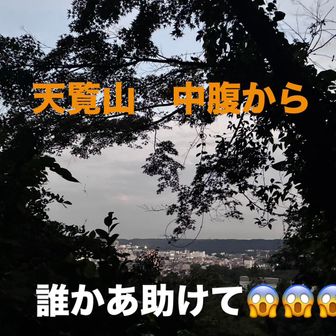 天覧山頂上まで行けず！
下山します😭😭😭