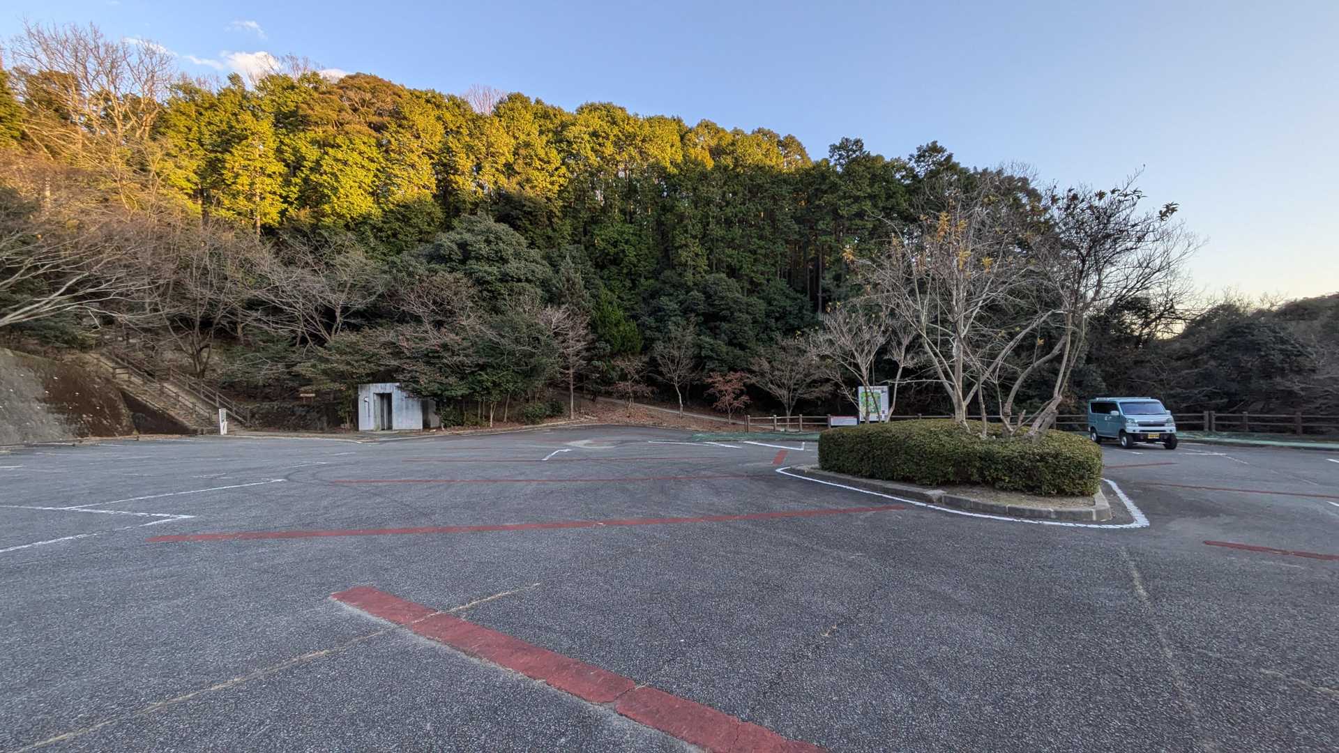駐車場に到着