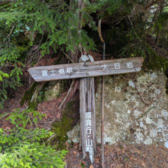 再び予定のコースまで戻ってきて大日岩を目指していく。