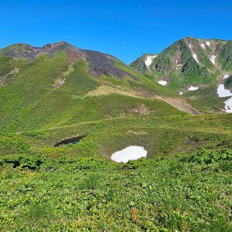 すぐ側に小岳の噴火口🌋