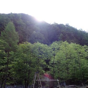 両俣小屋に朝が来たら
さぁけーるべぇ👋