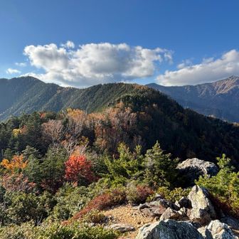 烏帽子から念丈への稜線
