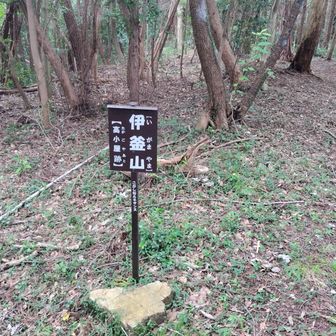 グレピの伊釜山。ほぼフラットな登山道を少し歩くだけ