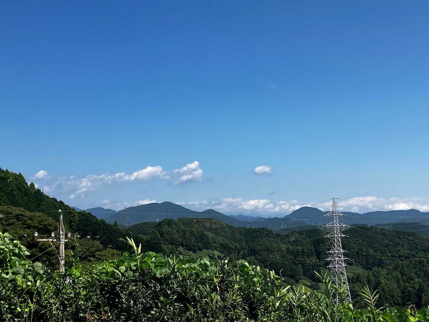 本日天気は良好☀️
富士山🗻ちょい見え‼️
