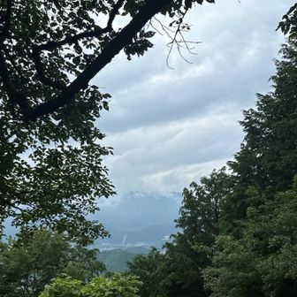 晴れていれば、ここから富士山が見えたのかな