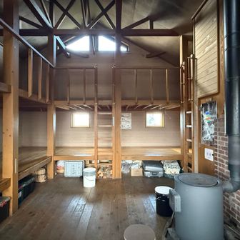 ここの避難小屋もログハウスの様で素晴らしく綺麗😍