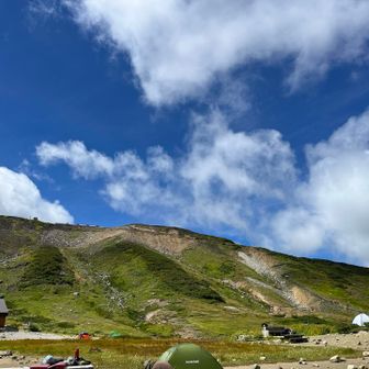 雷鳥沢キャンプ場に着きました
キャンプ場利用料1,000円

水洗トイレあり、売店なし、手洗い場とキャンプ場の水出しっぱなしになってます
水が豊富で嬉しいです