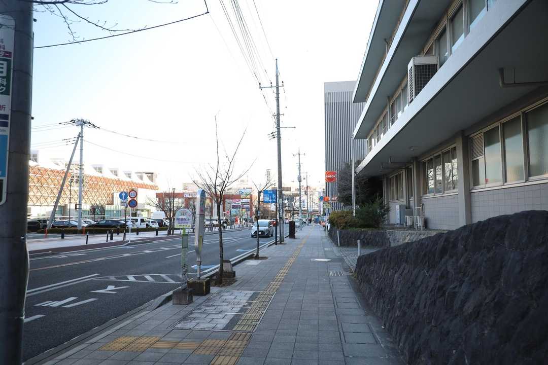 甲府駅が見えてくる
