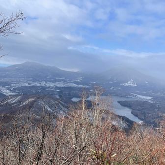 斑尾山頂から少し歩いて大明神岳。野尻湖と北信五岳が望めます👀