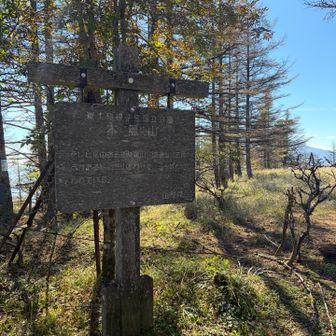 道の分岐になっているところに“木無山”🙌🏻
そして、三ツ峠山荘前に引き返します