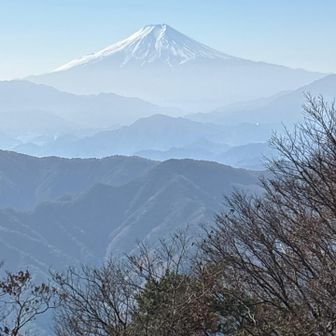 大沢山からの富士山の眺望