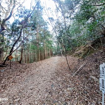 宇治岳道登山口。