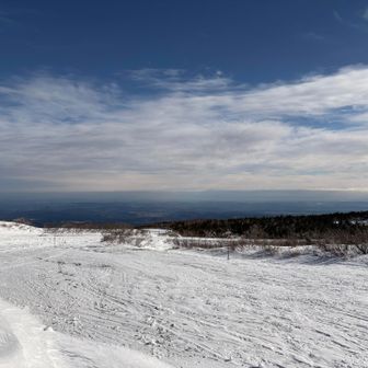 ところどころ土露出
雪少ない
ちなみにエコーラインはアスファルト露出