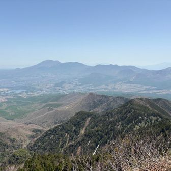 左の山は浅間山と思う
登ったことある山はなんとなくわかる