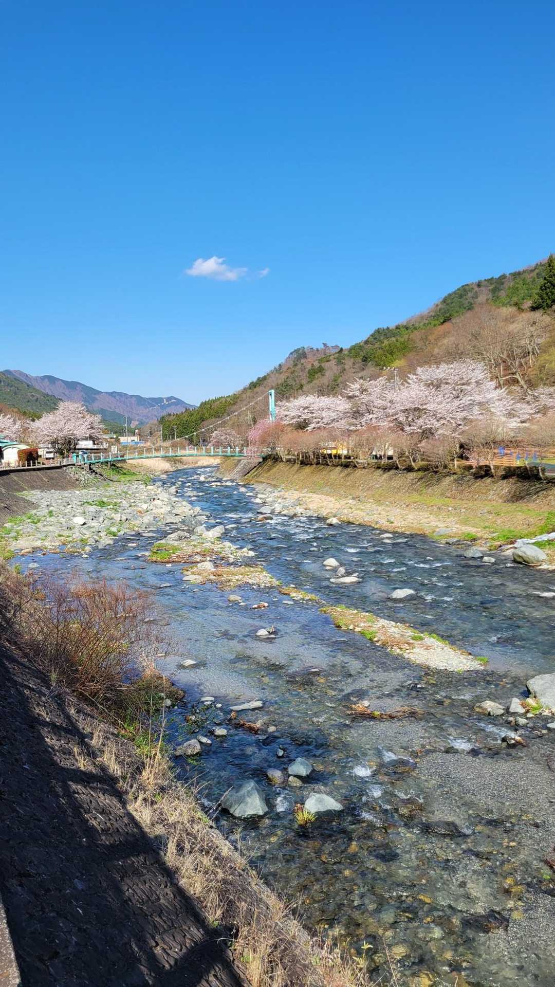 清流の道志川
道の駅に到着👍