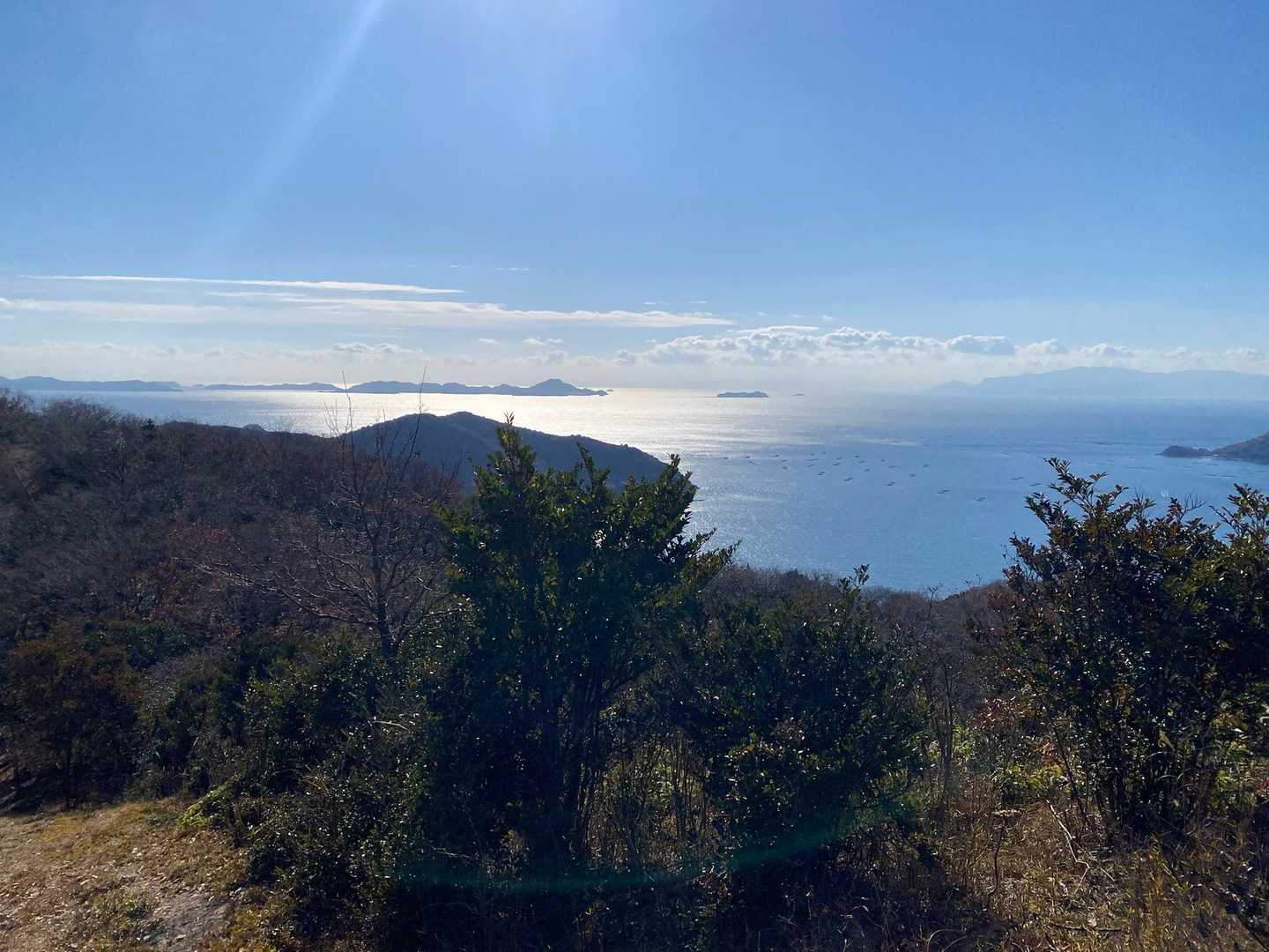 宝珠山-坪江山-みかんのへた山-小島〜坂越遊歩道登山口 周回コースの写真