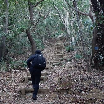 最初は階段がつづきます