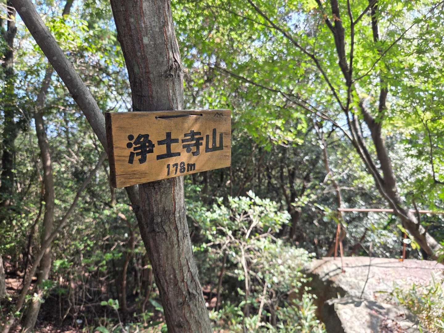 浄土寺山　標高178m
