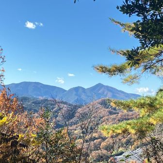 山頂からの眺めよいです！
小川町アルプス！