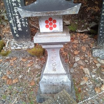 敬慎院と七面山の分岐点（四十八丁目）です。