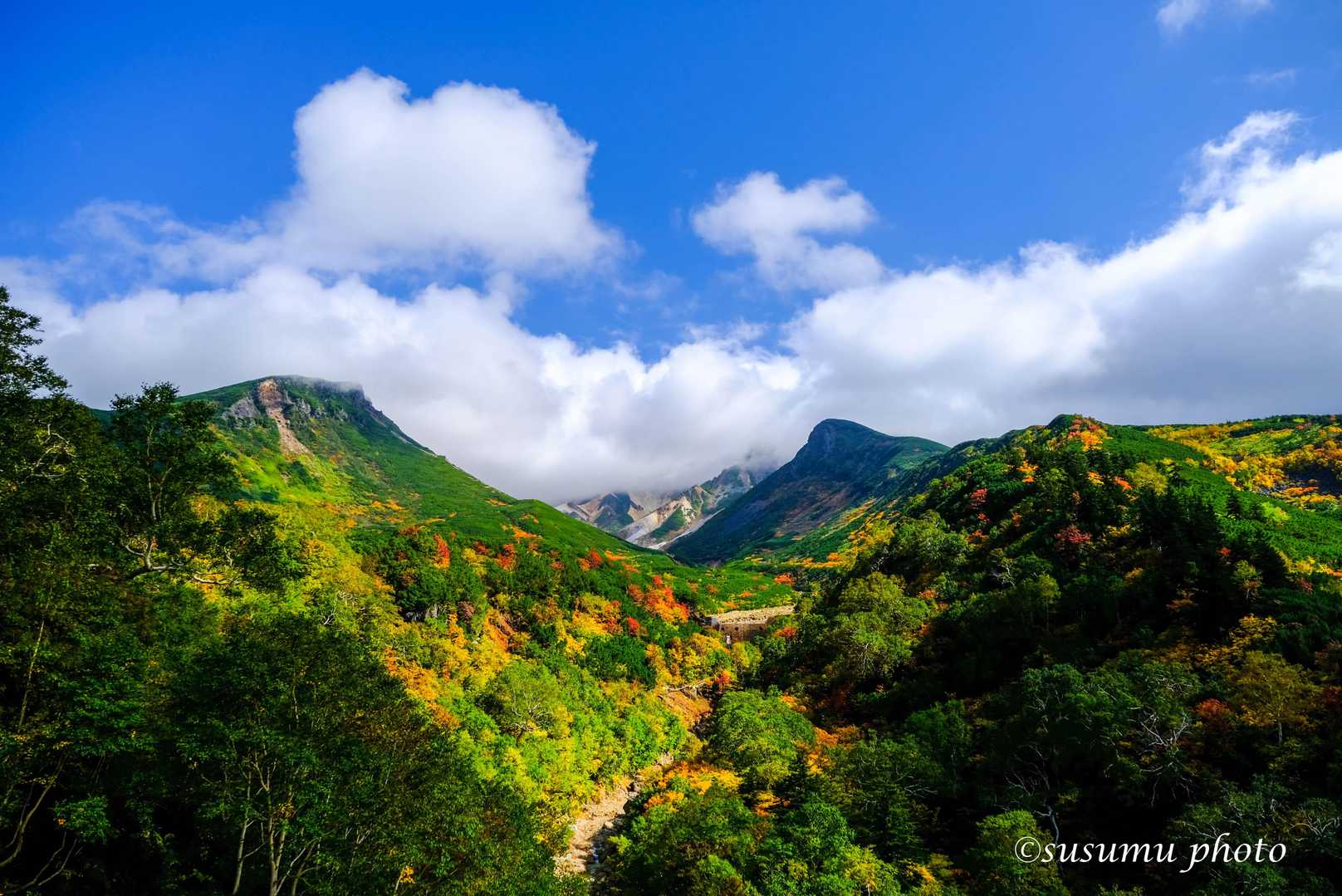 下山してこの青空