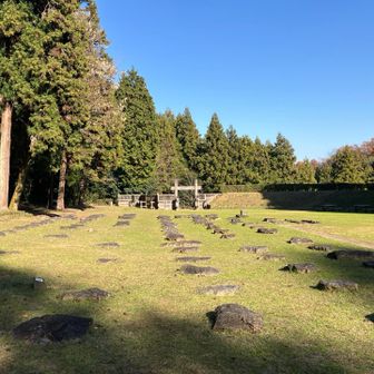 館跡　礎石が残ってます