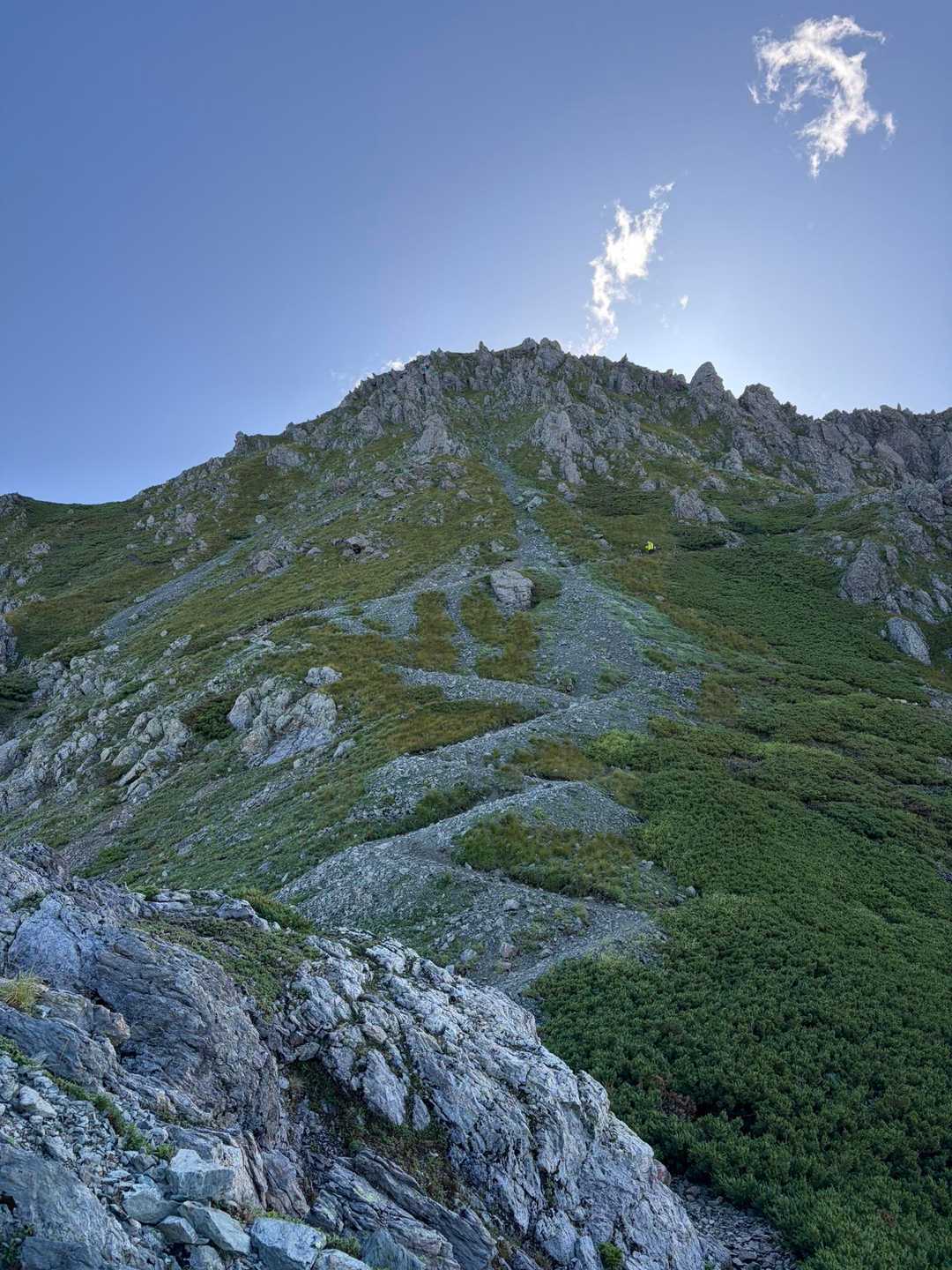 千枚岳-丸山-東岳-荒川中岳 縦走コースの写真