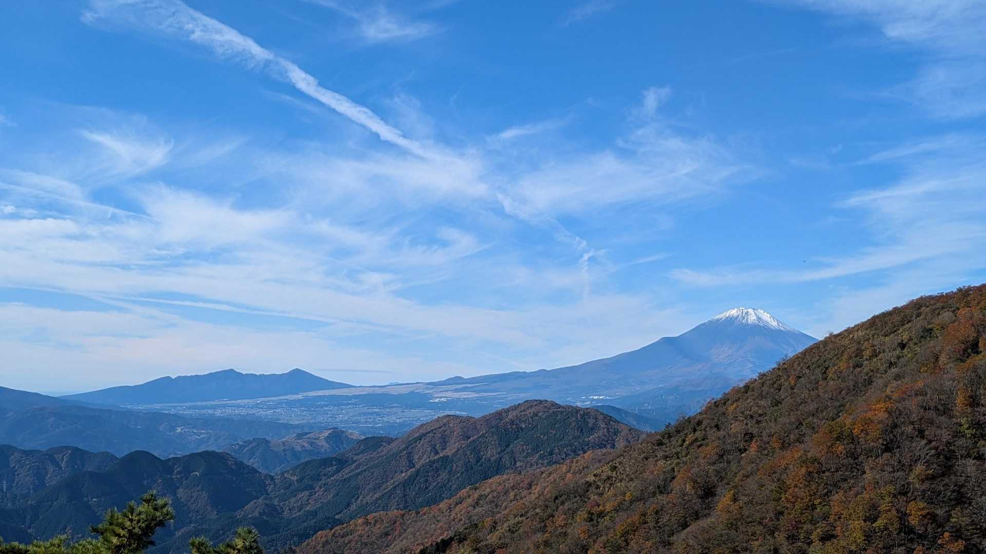 富士山と芦ノ湖方面