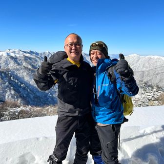 去年の剣山振りに神戸から、じゅんさんが来てくれました♪また、北アルで会いましょう🫡