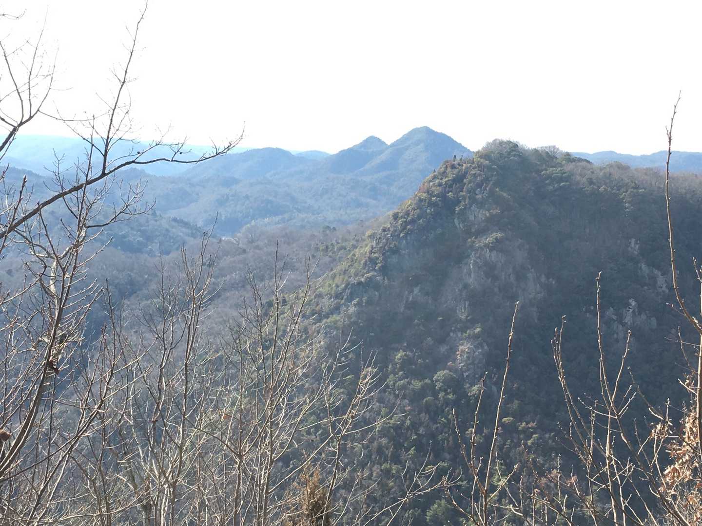 先ほど登った
新高山