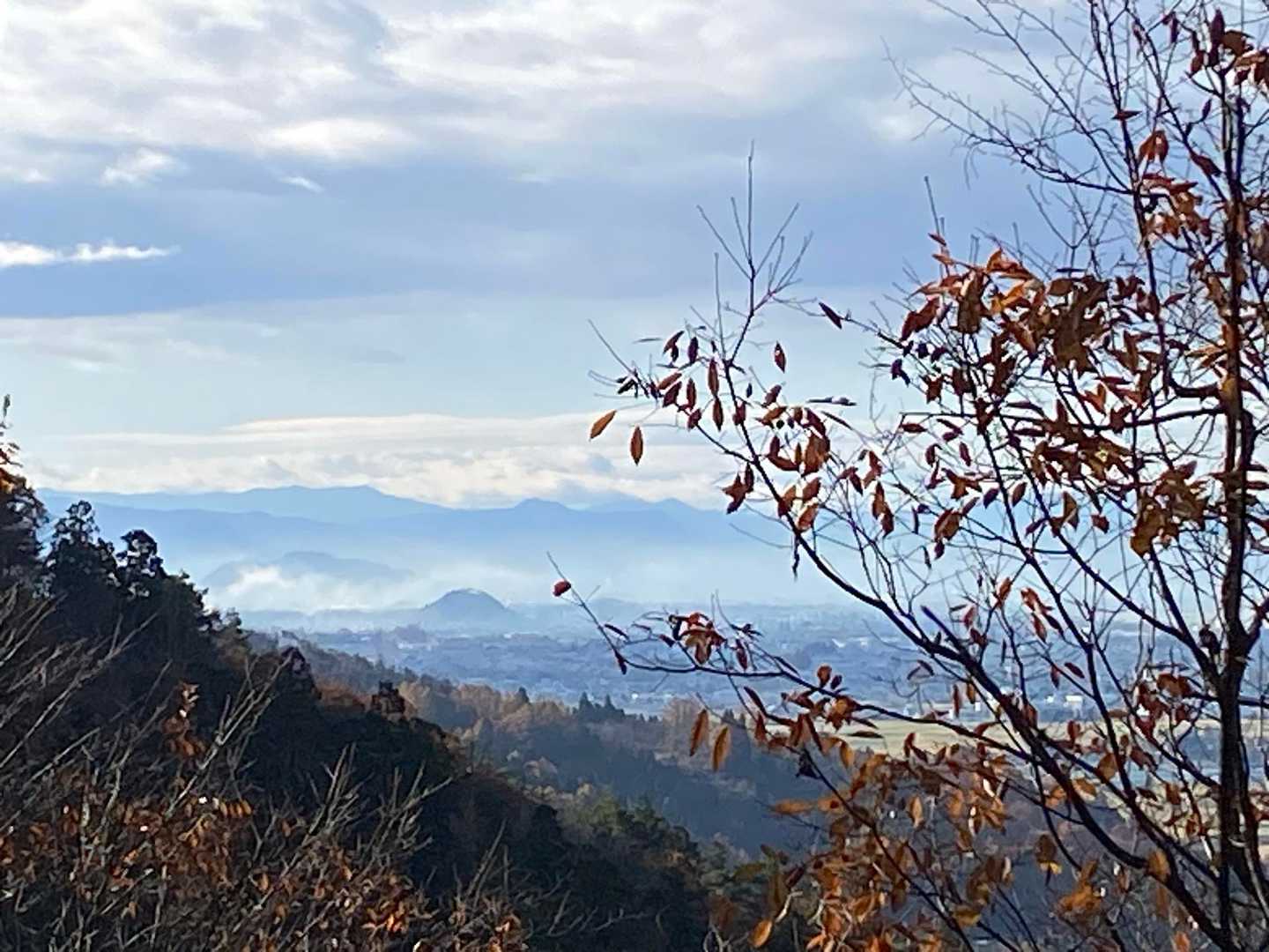 一切経山、雲の中