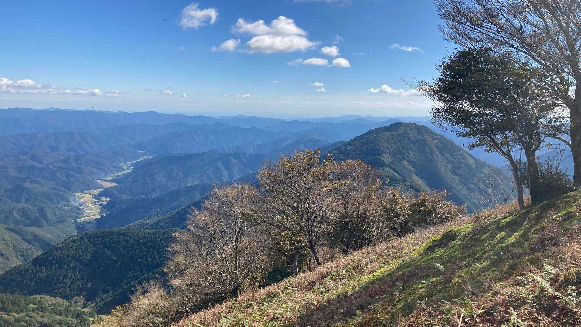 目黒鳥屋（めぐろとや）へ
また苔が現れて見晴らしの良い山頂に飛び出た