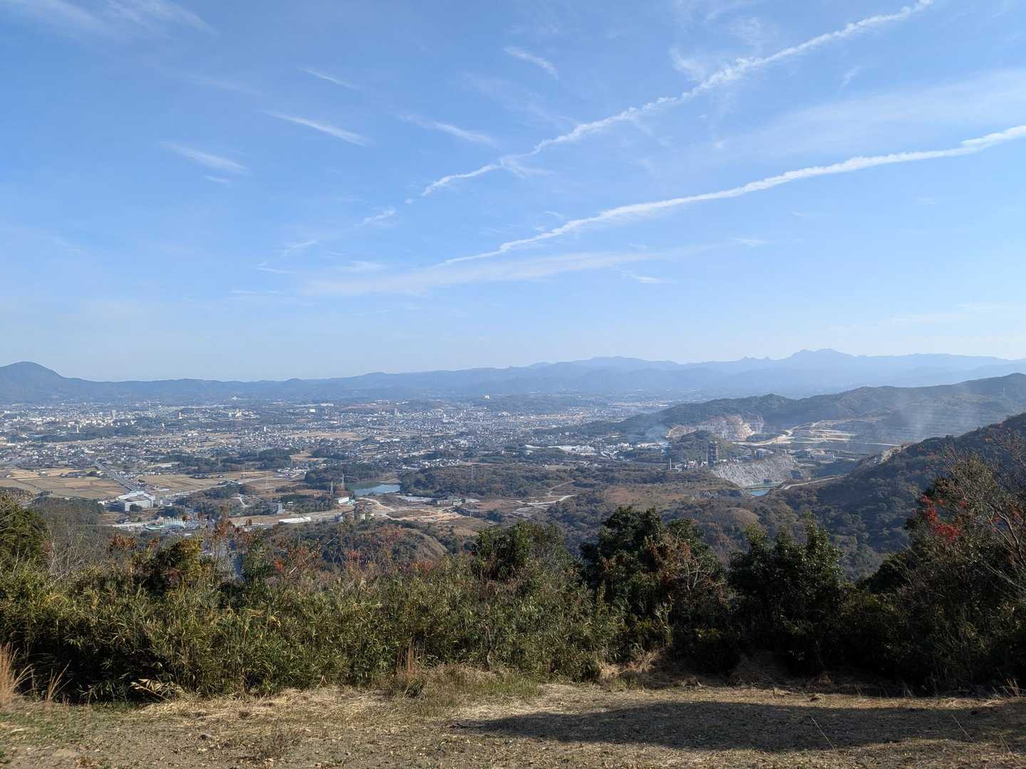 大山山頂から福智山