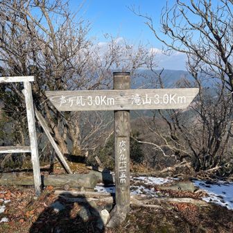 広戸仙山頂から滝山まで3㎞
遠い･･･
