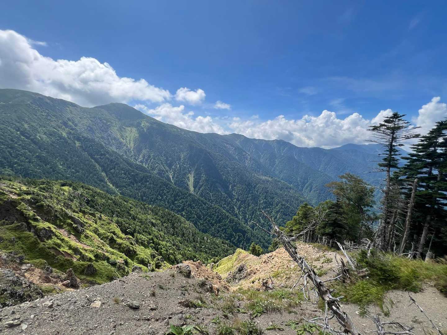 芝沢ゲート-易老渡-易老岳-三吉平-光岳-イザルガ岳-希望 周回コースの写真