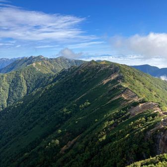 歩いて来た稜線⛰️